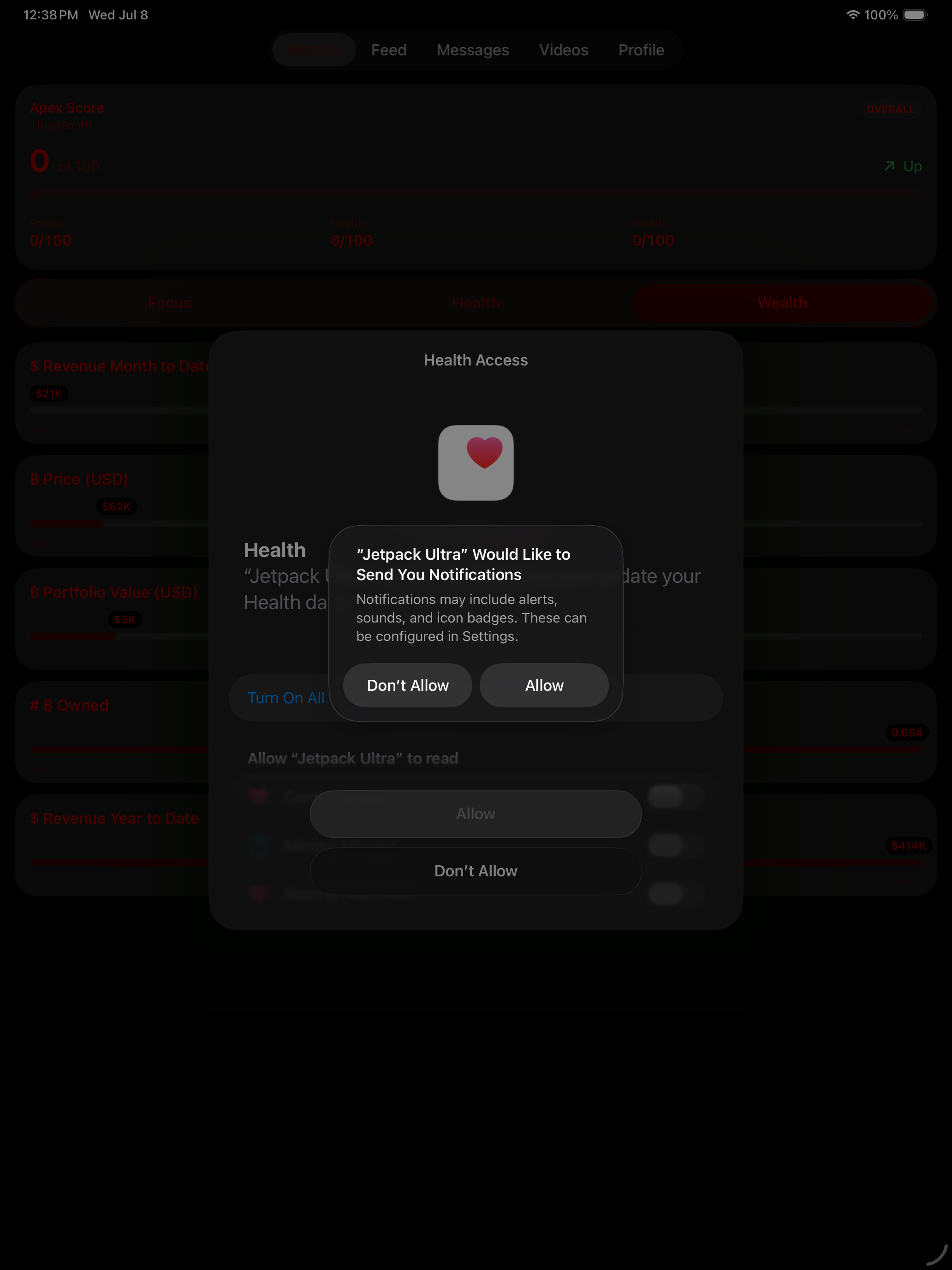 Jetpack Ultra on iPad