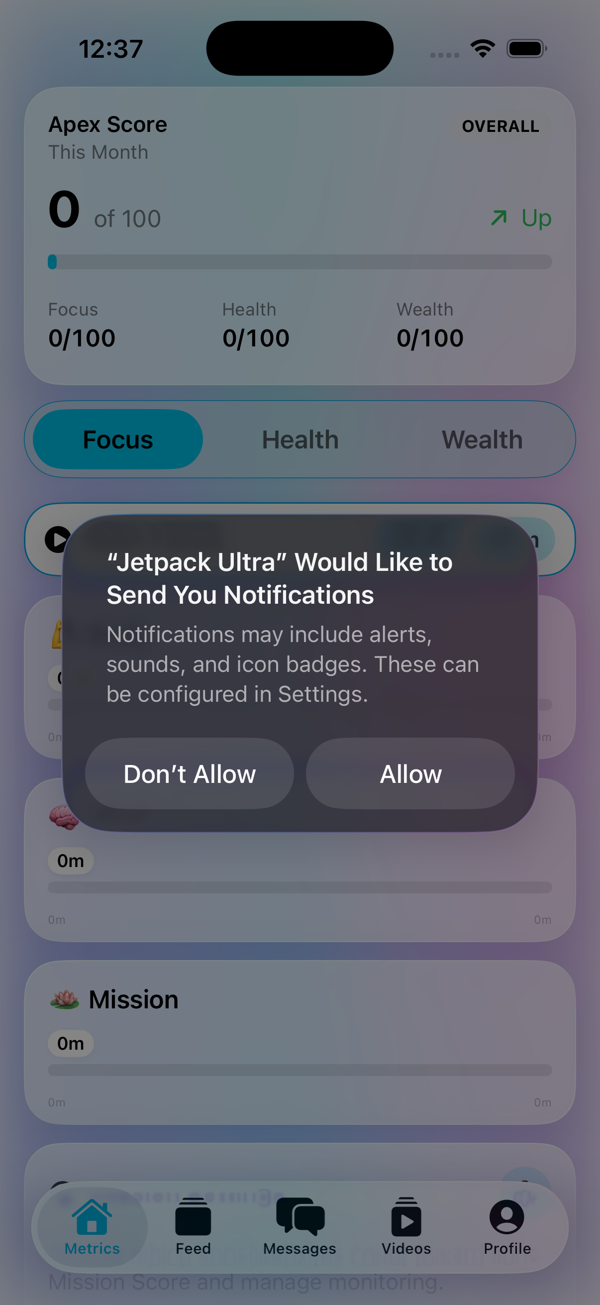 Jetpack Ultra on iPhone