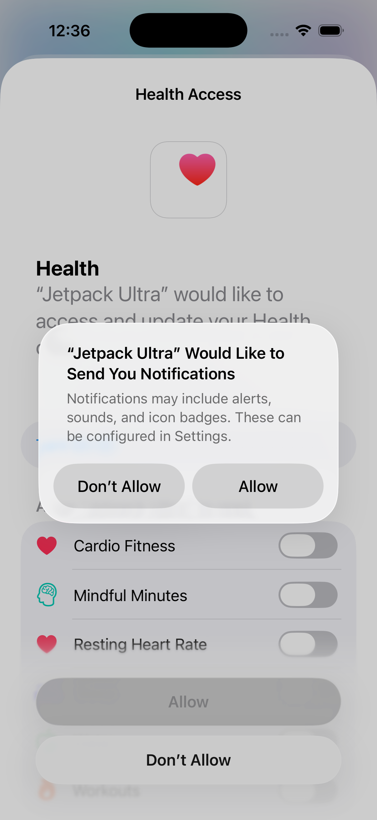 Jetpack Ultra on iPhone